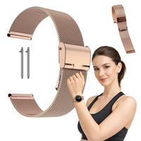 Pasek do Samsung Galaxy Watch 3 4 5 Active metalowy bransoleta kolory 20mm