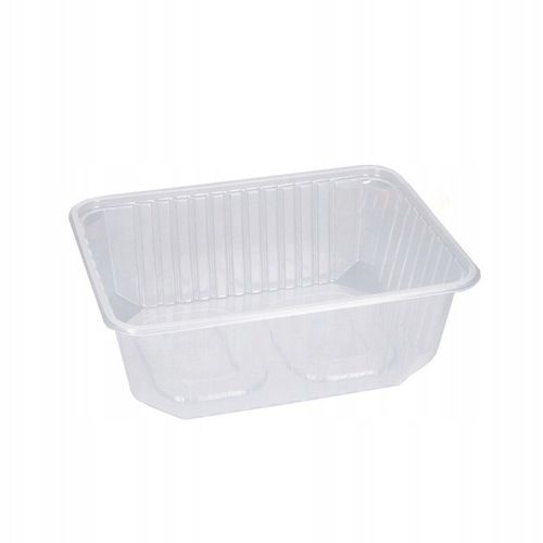 Pojemniki na Żywność Jednorazowe 1000 ml Prostokątne z Pokrywką 50 Sztuk na Arena.pl