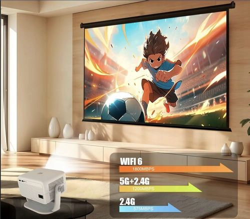 PROJEKTOR MAGCUBIC L018 4K 1080p ANDROID TV WiFi GŁOŚNIK BT NETFLIX na Arena.pl