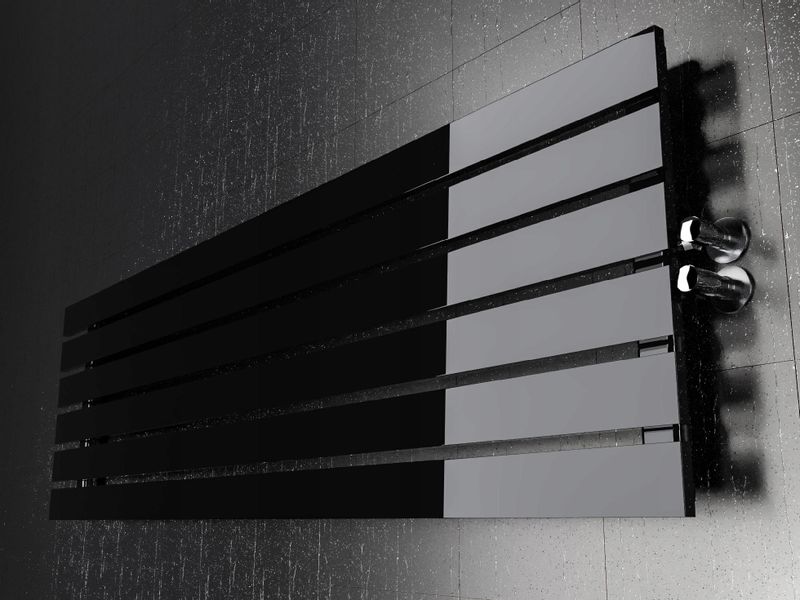 Grzejnik pokojowy poziomy BELLOSLIM 45x180 czarnyP zdjęcie 5