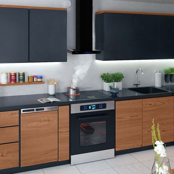 Okap kuchenny 60 cm czarny Berdsen BE-60E zdjęcie 8