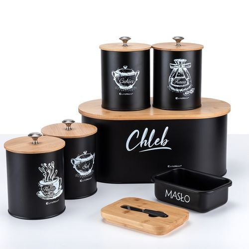 chlebak z zestawem pojemników i maselniczka e-6079 na Arena.pl