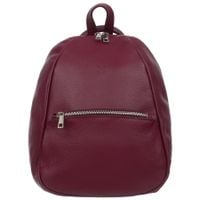 VERA PELLE plecak damski skórzany elegancki klasyczny V565 bordowy