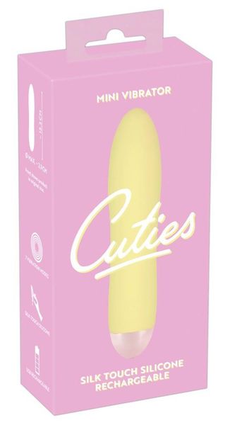 mini wibrator cuties żółty usb 13 cm zdjęcie 2