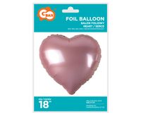 balon foliowy serce jasno różowe 18" aa