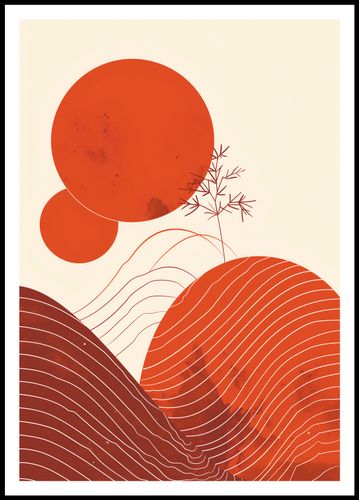 Plakat 68x98cm Ciepło Czerwieni na Arena.pl
