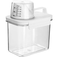 POJEMNIK PUDEŁKO ORGANIZER Z MIARKĄ NA PROSZEK PŁYN DO PRANIA PŁUKANIA