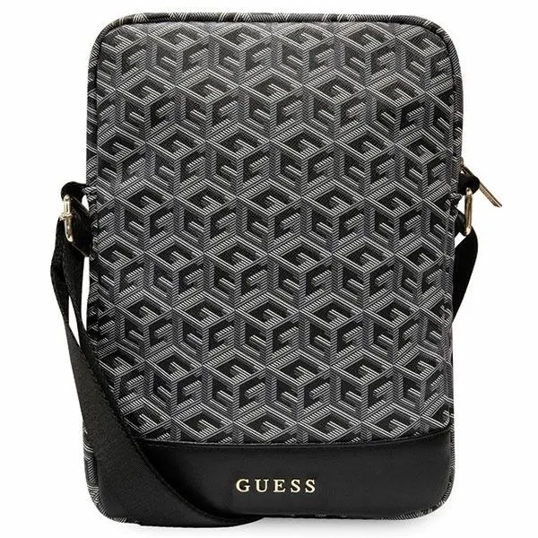 Torba Guess GCube Stripes na tablet 10" - czarna zdjęcie 1