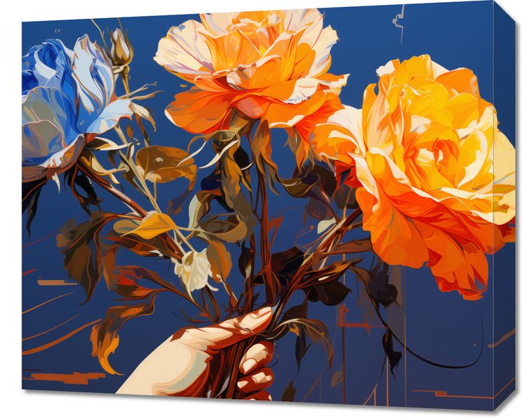 Obraz 60x50cm Żywy Uścisk zdjęcie 1