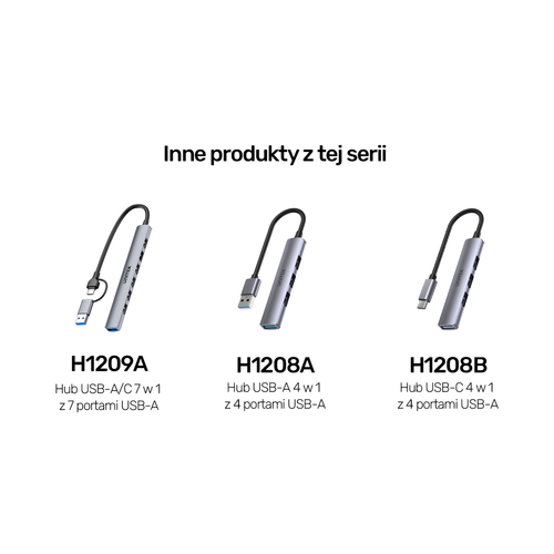 Unitek Hub USB-A/C 7w1 USB A z adapterem USB A 5 Gbps na Arena.pl