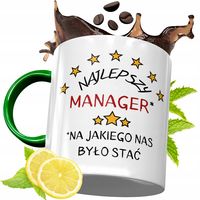 Kubek Zielony Dla Managera Na Urodziny Prezent Z Nadrukiem Ze Zdjęciem