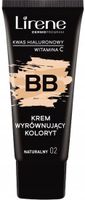 LIRENE BB Naturalny 02 KREM Fluid WYRÓWNUJĄCY KOLORYT 30ml