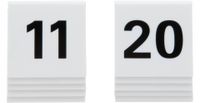 Securit Tabliczki stołowe, cyfry 11-20