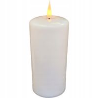 DUŻA ŚWIECA LED 18cm NA BATERIE efekt płomienia