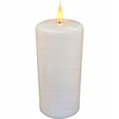 DUŻA ŚWIECA LED 18cm NA BATERIE efekt płomienia