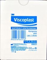 20 SZT VISCOPLAST Jałowe kompresy gazowe 5 x 5 cm