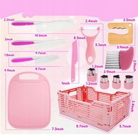 ZESTAW BEZPIECZNYCH NOŻY AKCESORIÓW KUCHENNYCH DLA DZIECI 13EL Prezenty