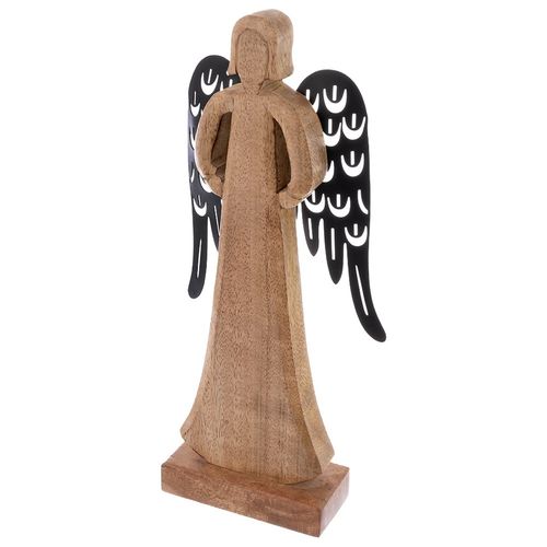 Figurka drewniana anioł MANGO 32,5 cm na Arena.pl
