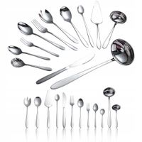 ZESTAW SZTUĆCE 72 elementów komplet SREBRNE 12 osób stal nierdzewna PUDEŁKO