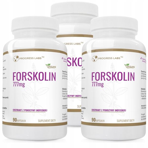 Forskolin 777mg SPALACZ TŁUSZCZU WAGA POKRZYWA INDYJSKA FORKOLINA 270 kap zdjęcie 1