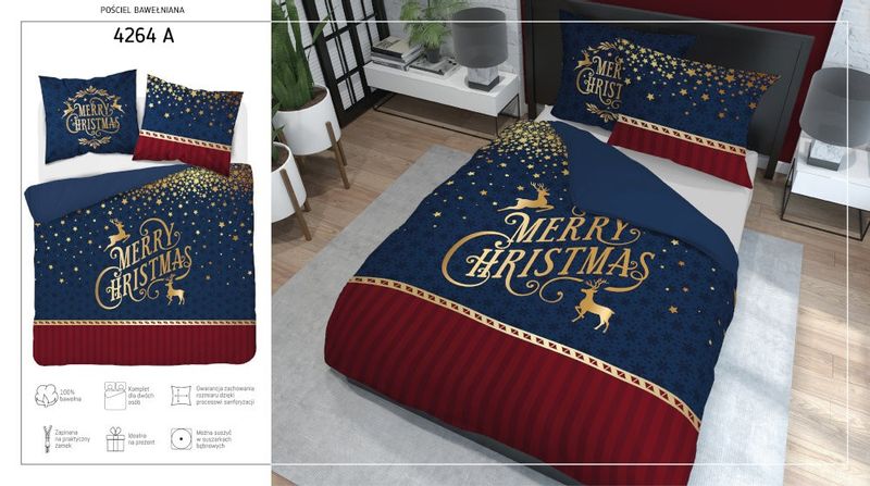 Pościel Świąteczna 160X200 Christmas 4264A zdjęcie 6