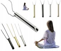 NASZYJNIK GWIZDEK UŁATWIA MEDYTACJĘ UWALNIA STRES RZUCANIE PALENIA SREBRNY