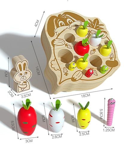 łapanie robaczków gra logiczna zręcznościowa królik marchewki jhtoy-566 na Arena.pl