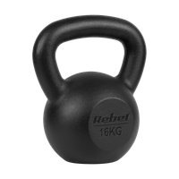 Kettlebell żeliwny 16kg kettle hantel obciążenie odważnik do ćwiczeń Rebel