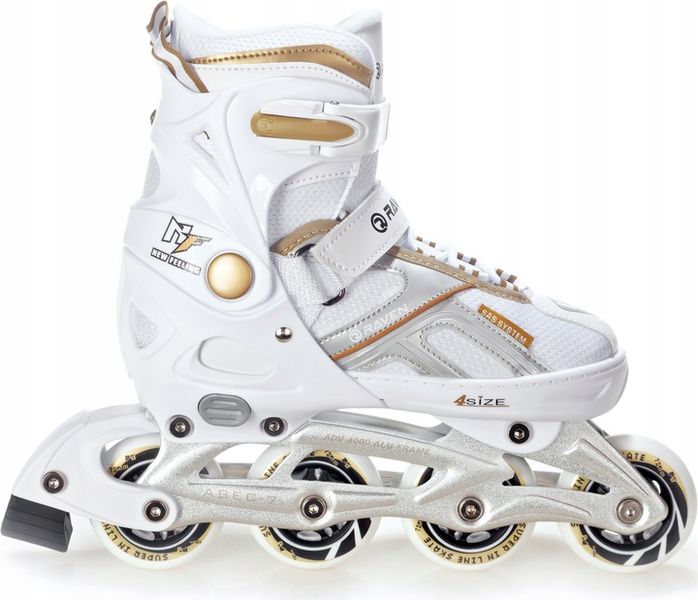 Rolki Regulowane RAVEN Pulse White/Gold 40-43 zdjęcie 1