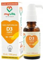 MyVita Witamina D3 forte 4000j.m KROPLE 50 ML