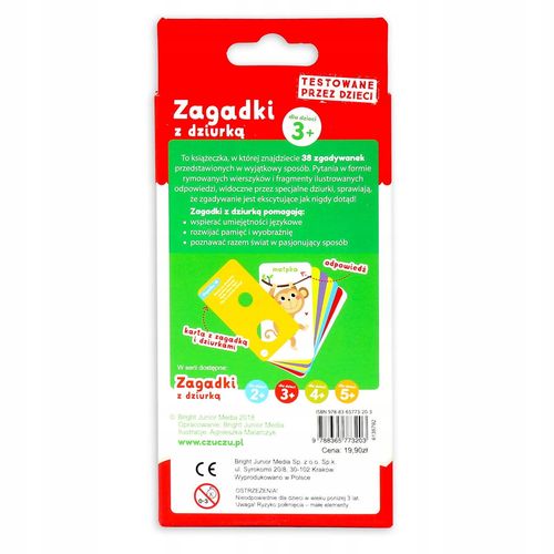 czuczu zagadki z dziurką 3+ na Arena.pl