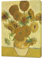 Obraz 70x100cm  Słoneczniki, Van Gogh Vintage do Salonu