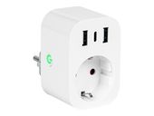 Inteligentne gniazdko sterowane WiFi TUYA 2x USB+USB-C