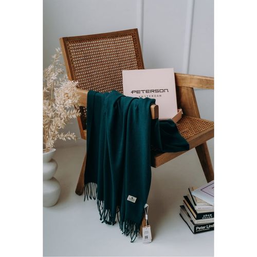 PETERSON szalik duży ciepły elegancki miły w dotyku 180x65 S001 c.zielony na Arena.pl
