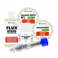 Zestaw do lutowania cyna kalafonia kwas lutowniczy pasta topnik XXL