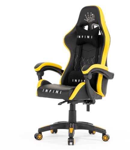 Fotel  Gamingowy Gracza Infini  Five Black/Yellow na Arena.pl