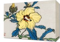 Obraz 40x30cm Hibiscus, Kōno Bairei Japoński Vintage do Salonu