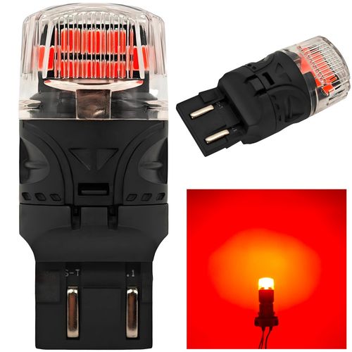 żarówka LED W21/5W, 7443 12V CANBUS 1800lm czerwona na Arena.pl