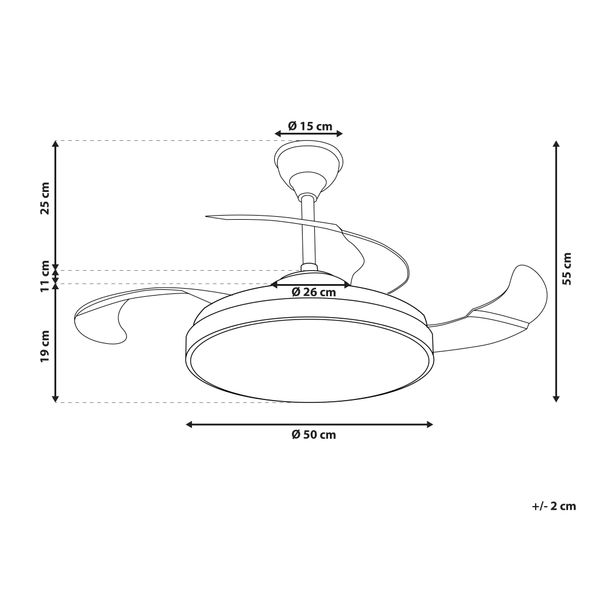 Wentylator sufitowy srebrny IBAR zdjęcie 9