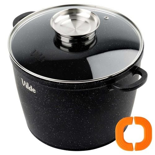 garnek granitowy wysoki 6,7l 24cm z pokrywą z aromatyzerem terruna 199110 na Arena.pl