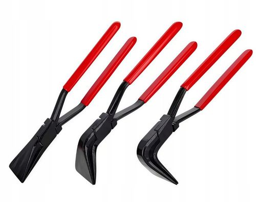 ZESTAW DEKARSKIE SZCZYPCE KLESZCZE GIĘCIA BLACH 275MM PROSTE ODGIĘTE 3 na Arena.pl