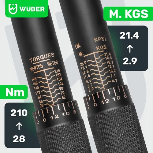 KLUCZ DYNAMOMETRYCZNY 1/2" 28-210Nm CrMO W ETUI +4 NASADKI na Arena.pl