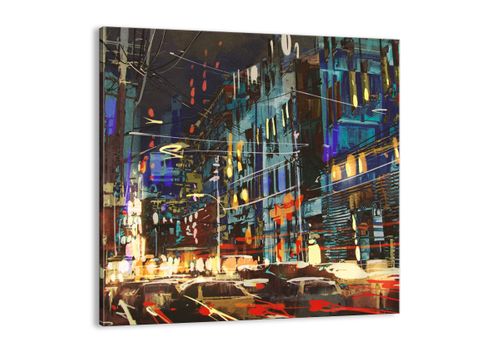 Obraz Na Płótnie - Miasto Centrum Auto - 40X40 Cm - Ac40X40-3787 na Arena.pl
