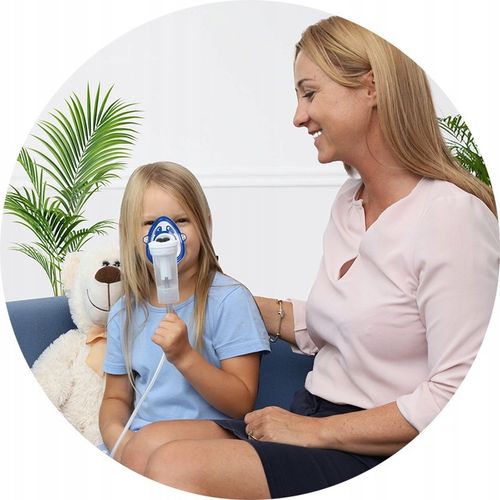 INHALATOR NEBULIZATOR RF7 DLA DZIECI FLAEM NEBULAIR+ 2MASKI CERTYFIKAT TUV na Arena.pl
