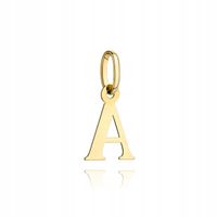 Literka "A" ZAWIESZKA ZŁOTA 585