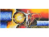 100X40CM ZEGAR TAŃCZĄCE POSTACIE OBRAZ