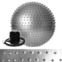 Piłka Rehabilitacyjna do Masażu Sensoryczna do Ćwiczeń Duża 65 cm + Pompka