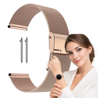 Pasek do Maxcom FW58 Vanad Pro metalowy bransoleta opaska różowe-złoto 20mm