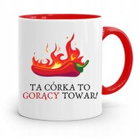 Kubek Czerwony Prezent Dla Córki Gorący Towar! Z Nadrukiem Ze Zdjęciem