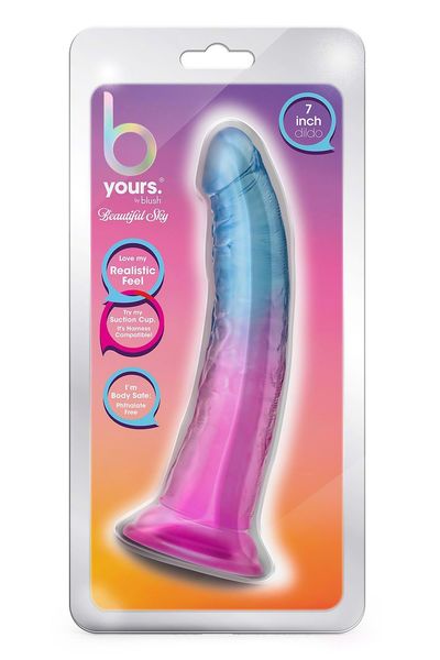 B Yours Beautiful Sky 7 Inch Dildo Sunset zdjęcie 1